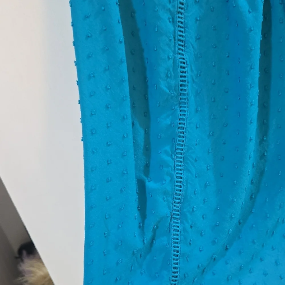 torrid Teal Crochet-Detail Sleeveless Tank - Picture 3 of 8